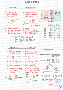 Kinematics: Distance, Displacement, Speed, Velocity, Acceleration