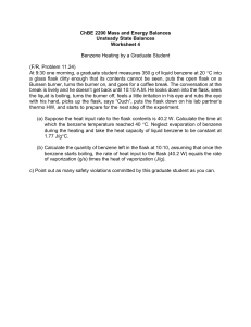 ChBE 2200 Worksheet 4: Benzene Heating Problem