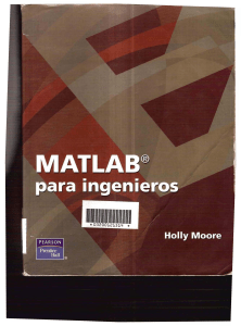 MATLAB para Ingenieros - Libro de texto de Holly Moore