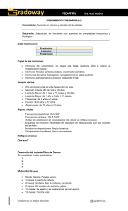 Pediatria: Crecimiento y Desarrollo