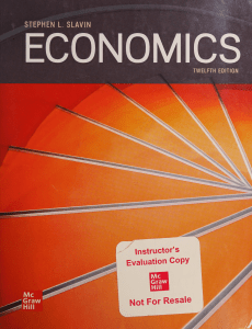 Economics 12th Edition Textbook by Stephen Slavin