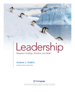 Leadership: Research Findings, Practice, and Skills 10th Edition Textbook