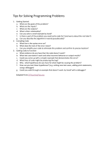 Tips for Solving Programming Problems