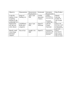 Car Counting Project Requirements: Color & Size Classification