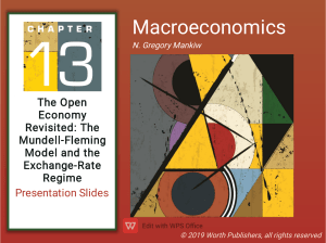 Macroeconomics Chapter 13: Mundell-Fleming Model & Exchange Rates