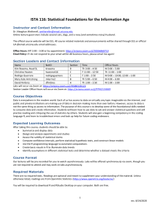 ISTA 116 Syllabus: Statistical Foundations for the Information Age