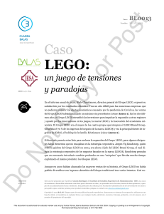 Caso LEGO: Tensiones y Paradojas en Estrategia Empresarial