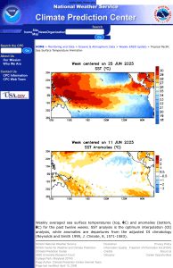 Sea Surface Temperature Animation | NOAA CPC