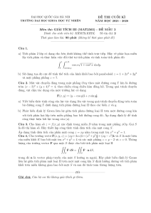 Examen Final de C&aacute;lculo III - Muestra 3 (MAT2503)