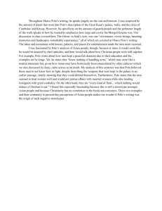 Marco Polo's Writing: Architecture & Stereotypes Analysis