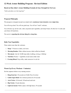 12-Week Armor Building Program - Revised Edition