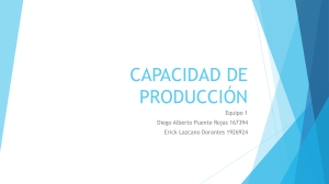Capacidad de Producci&oacute;n: Conceptos y Planeaci&oacute;n