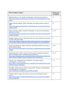 AI in Education References: Gemini, Trends, and Ethics