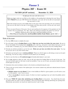 Physics 207 Exam III Fall 2024: Electromagnetism Questions