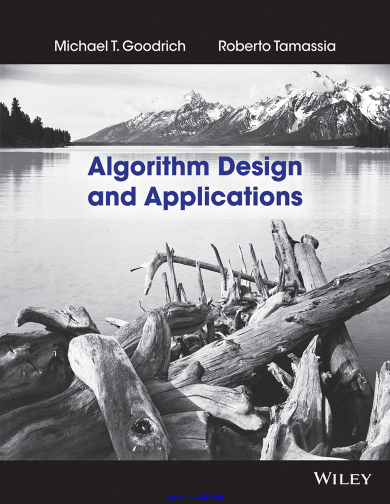 Algorithm Design and Applications Textbook