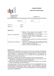 Manual de Laborat&oacute;rio de Mec&acirc;nica dos Solos: Testes de Teor em &Aacute;gua, Densidade e Gravidade Espec&iacute;fica
