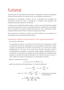 Tutorial de Modela&ccedil;&atilde;o Num&eacute;rica de Escoamentos com HEC-RAS