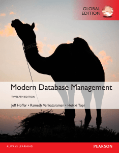 Modern Database Management Twelfth Edition Textbook