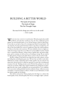 Building a Better World Handbook