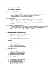 Essential Economics Topics for Exam Prep