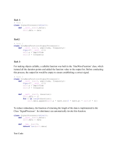 Python Signal Processing Tutorial: Classes & FFT Analysis
