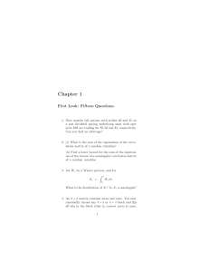 Chapter 1: Fifteen Questions on Finance & Math