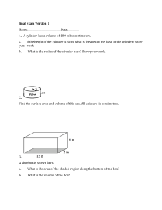 Final Exam Version 1: Geometry Problems