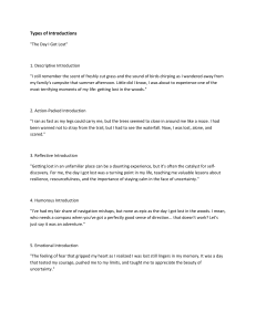 Types of Introductions: Examples & Techniques