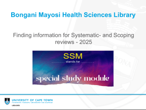 Systematic and Scoping Reviews: 2025 Guide