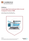Cambridge AS & A Level Computer Science 9618 Syllabus 2027-2029