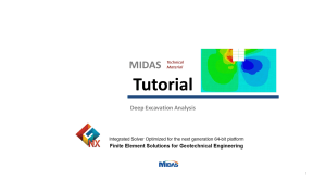 MIDAS Tutorial: Deep Excavation Analysis Guide