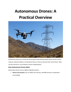 Autonomous Drones: Practical Overview & Applications