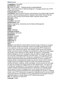 AI in Climate Risk Management for PPP Infrastructure Projects