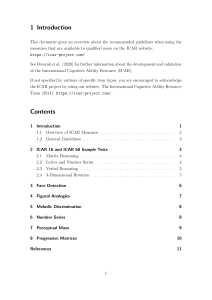 ICAR Cognitive Ability Measures Guide