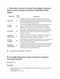 Engineering Education Transformation Evaluation for WURI