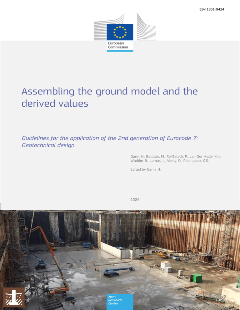 Rag Model Eurocode Assembling Ground Model & Derived Values: Eurocode 7 Guidelines