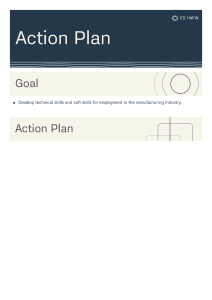 Action Plan for Manufacturing Skills Development