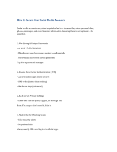 How to Secure Your Social Media Accounts