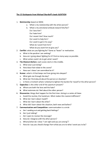 12 Guideposts for Acting from Shurtleff's Audition