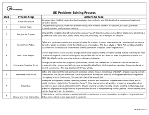 8D Problem-Solving Process Guide