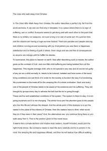 Analysis of The Ones Who Walk Away from Omelas