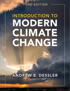 Introduction to Modern Climate Change 3rd Edition Textbook