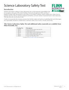 Science Laboratory Safety Test | Flinn Scientific