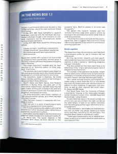 What Are Psychological Tests? Chapter 1 - Psychological Testing Basics