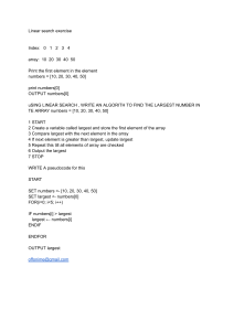 Linear Search Algorithm Exercise
