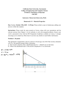 ENGR112 Homework 5: Material Properties