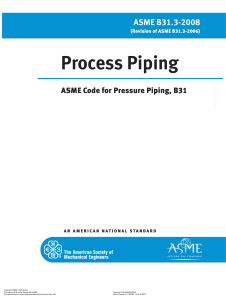 ASME B31.3-2008 Process Piping Standard