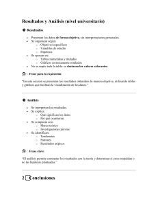Gu&iacute;a de Resultados y An&aacute;lisis Universitarios