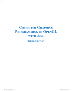 Computer Graphics Programming in OpenGL with Java, Third Edition