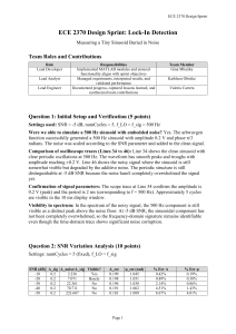 ECE 2370 Design Sprint: Lock-In Detection & Signal Analysis
